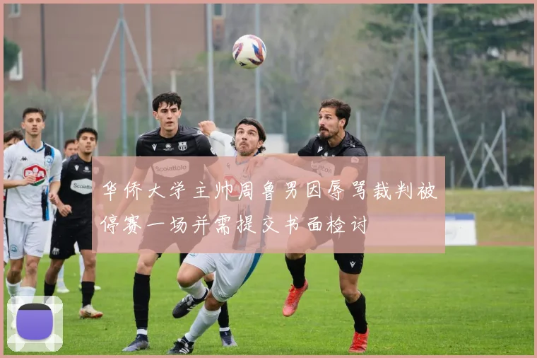 华侨大学主帅周鲁男因辱骂裁判被停赛一场并需提交书面检讨